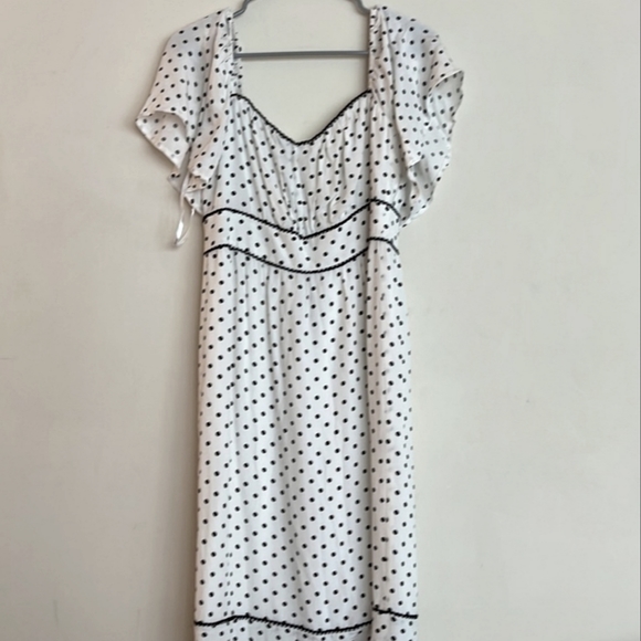 Revolve Alba Lovers and Friends polkadot white dress S - Picture 4 of 8